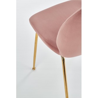 K381 krzesło różowy / złoty (1p4szt)