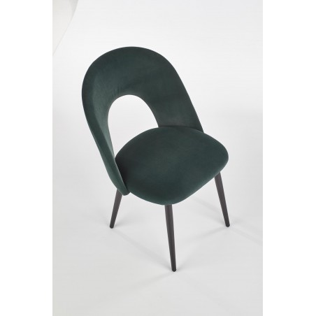 K384 krzesło ciemny zielony / czarny (1p4szt)