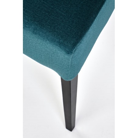 CLARION 2 krzesło czarny / tap: MONOLITH 37 (c. zielony) (1p2szt)