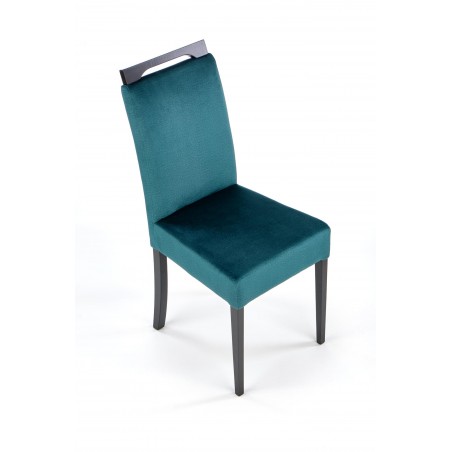CLARION 2 krzesło czarny / tap: MONOLITH 37 (c. zielony) (1p2szt)