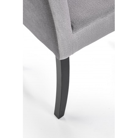 CLARION 2 krzesło czarny / tap: MONOLITH 85 (popiel) (1p2szt)