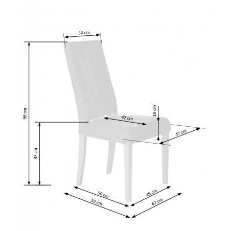 DIEGO krzesło biały / tap. Inari 91 (1p2szt)