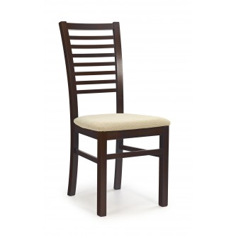 GERARD6 krzesło ciemny orzech / tap: Torent Beige (1p2szt)