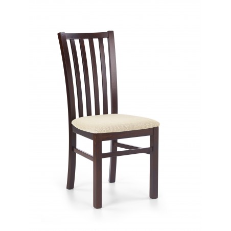 GERARD7 krzesło ciemny orzech / tap: Torent Beige (1p2szt)