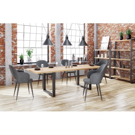 RADUS 160x90 MDF + okleina naturalna kolor: dąb naturalny (2p1szt)