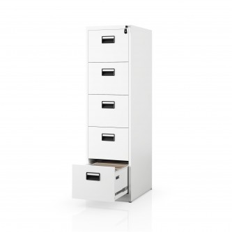 Szafa kartotekowa metalowa biała: SARA V5, 460 x 1625,5 x 600 mm