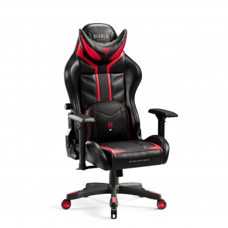 Fotel gamingowy Diablo X-Ray 2.0 Normal Size, czarno-czerwony
