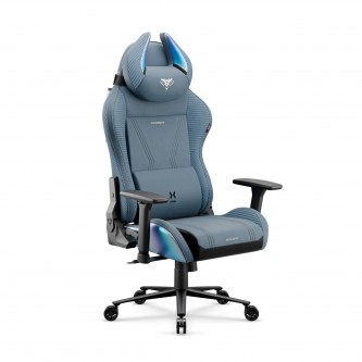Fotel gamingowy niebieski materiałowy X-Horn 2.0 Rainbow Blue, Normal