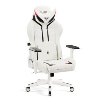 Fotel gamingowy Diablo X-Ray 2.0 King Size, biało-czarny