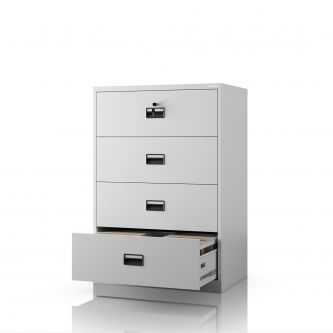 Szafa kartotekowa metalowa szara, 900x1320x600 mm: SARA XL V4