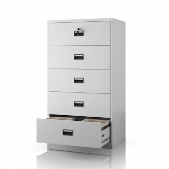 Szafa kartotekowa metalowa szara: SARA XL V5, 900 x 1620 x 600 mm