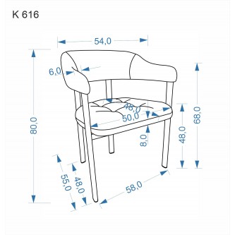 K616 krzesło beżowy / orzechowy (1p2szt)
