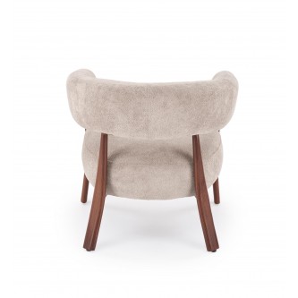 UDON fotel wypoczynkowy cappuccino / orzech (1p1szt)