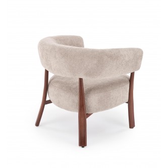 UDON fotel wypoczynkowy cappuccino / orzech (1p1szt)