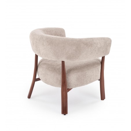 UDON fotel wypoczynkowy cappuccino / orzech (1p1szt)