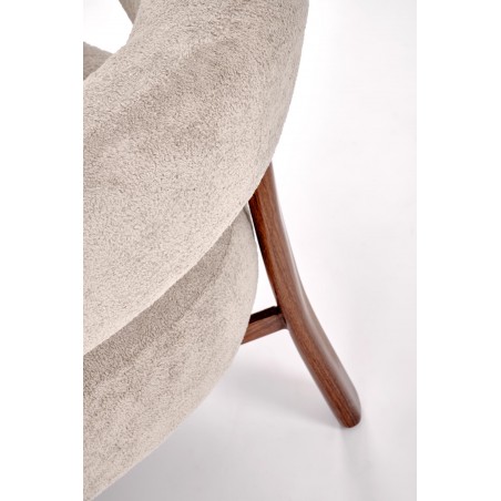 UDON fotel wypoczynkowy cappuccino / orzech (1p1szt)