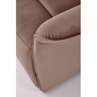 SEMIR fotel z funkcja elektrycznego rozkładania / gniazdo USB, mokka (2p1szt)