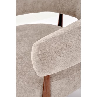 UDON fotel wypoczynkowy cappuccino / orzech (1p1szt)
