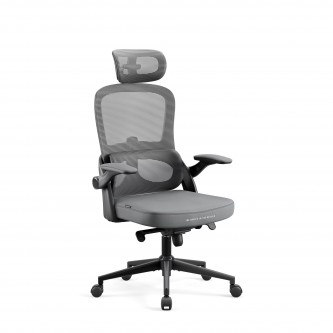 Fotel biurowy, ergonomiczny Diablo V-Light, szaryy
