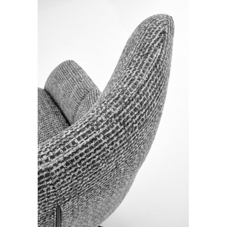 FREDY fotel wypoczynkowy z podnóżkiem oraz z funkcją obracania, popielaty (1p1szt)