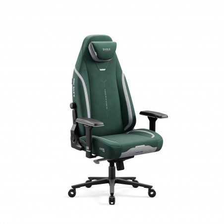 Fotel gamingowy zielony z magnetycznym zagłówkiem Normal Size: Diablo X-Eye Prime Forest Green