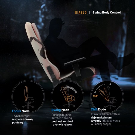 Fotel gamingowy Diablo X.One Prime różowy Akira Pink