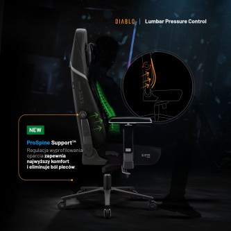 Fotel gamingowy Diablo X.Eye Prime czarny z chłodzeniem