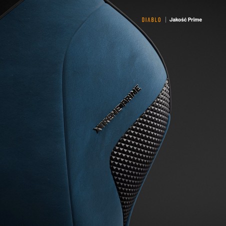 Fotel gamingowy niebieski z chłodzącym siedziskiem, Normal Size: Diablo X-One Prime Meta Ocean