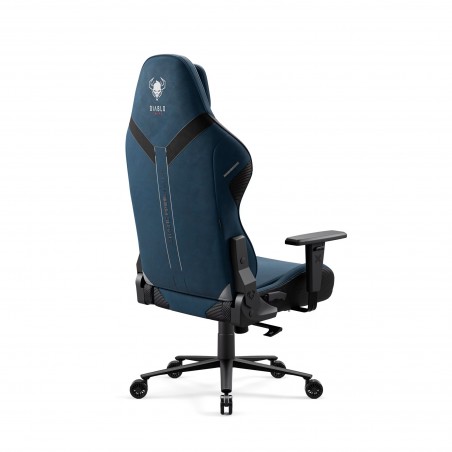 Fotel gamingowy niebieski z chłodzącym siedziskiem, Normal Size: Diablo X-One Prime Meta Ocean