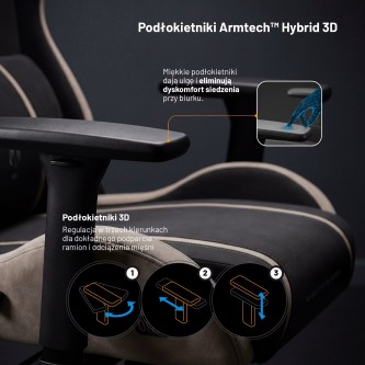 Fotel gamingowy Diablo X-One 2.0 Camel Black – GentlePro™