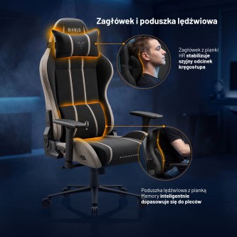 Fotel gamingowy Diablo X-One 2.0 Camel Black – GentlePro™