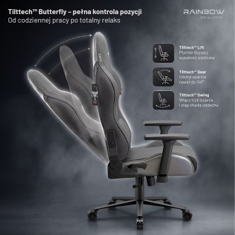 Fotel gamingowy Diablo X-Horn 2.0 Rainbow Grey