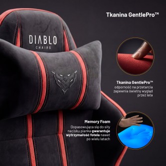 Fotel gamingowy Diablo X-One 2.0 Bloody Mary – GentlePro™
