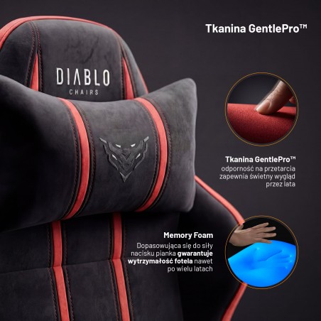 Fotel gamingowy Diablo X-One 2.0 Bloody Mary – GentlePro™