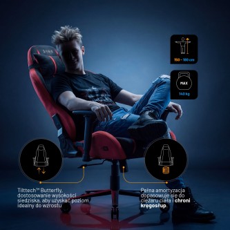 Fotel gamingowy Diablo X-One 2.0 Bloody Mary – GentlePro™