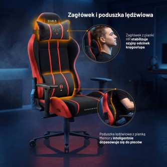 Fotel gamingowy Diablo X-One 2.0 Bloody Mary – GentlePro™