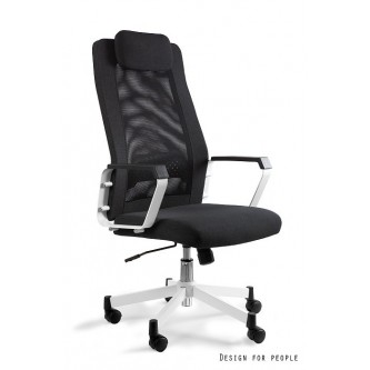 Fotel Obrotowy FOX | Biała Rama | Mechanizm TILT | Siedzisko Membrana