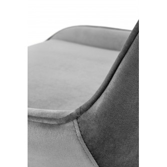 RICO fotel młodzieżowy popielaty velvet (1p1szt)