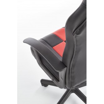 STORM fotel młodzieżowy czarny / czerwony ( 1p1szt )