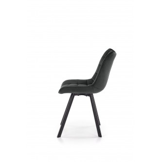 K332 krzesło nogi - czarne, siedzisko - ciemny popiel (1p2szt)