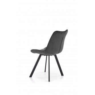 K332 krzesło nogi - czarne, siedzisko - ciemny popiel (1p2szt)