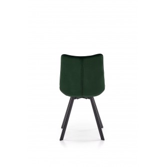 K332 krzesło nogi - czarne, siedzisko - ciemny zielony (1p2szt)