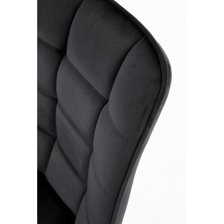 K332 krzesło nogi - czarne, siedzisko - czarny (1p2szt)