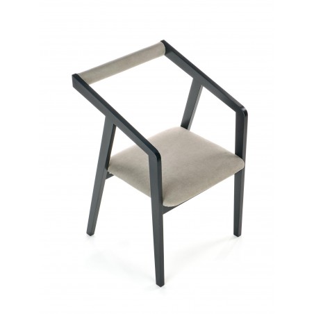 AZUL krzesło czarny / tap. popiel (1p1szt)