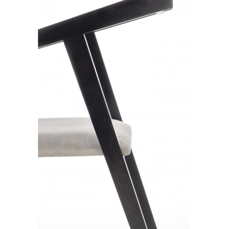 AZUL krzesło czarny / tap. popiel (1p1szt)