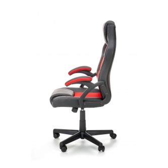 BERKEL fotel gabinetowy czarno-czerwony (1p1szt)