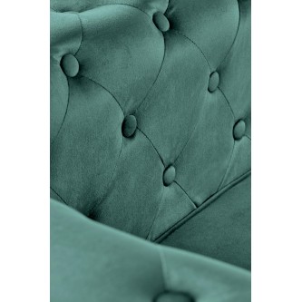 ERIKSEN fotel wypoczynkowy ciemny zielony / czarny