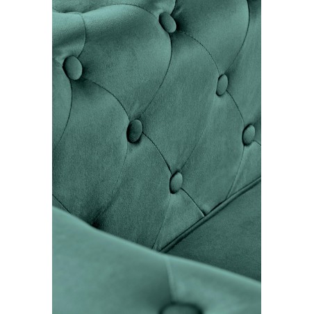 ERIKSEN fotel wypoczynkowy ciemny zielony / czarny