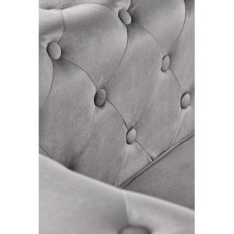 ERIKSEN fotel wypoczynkowy popielaty / czarny