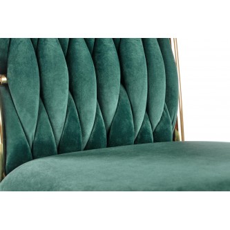 K436 krzesło ciemny zielony/złoty (1p2szt)
